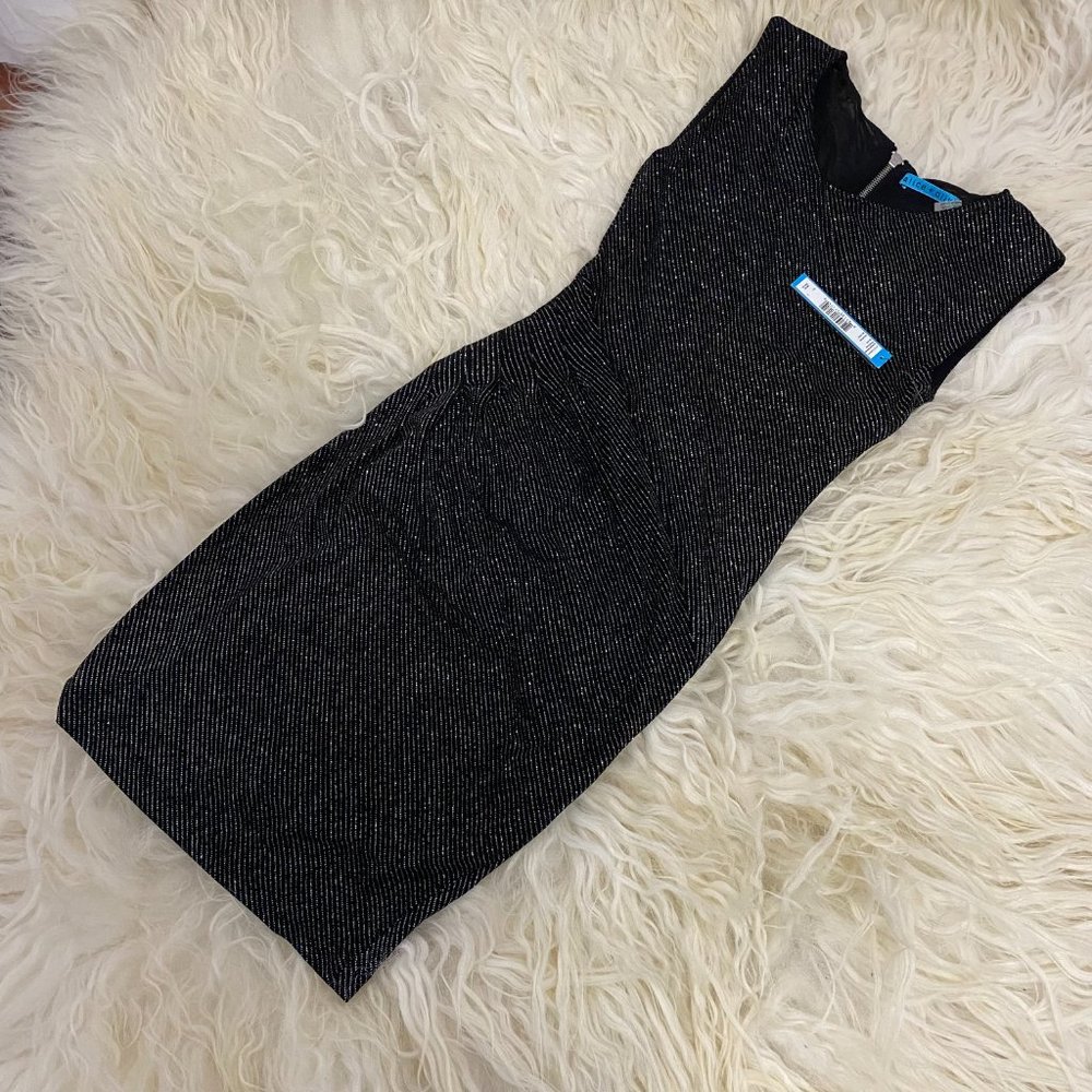 NWT Alice + Olivia Black Sparkle Mini Dress